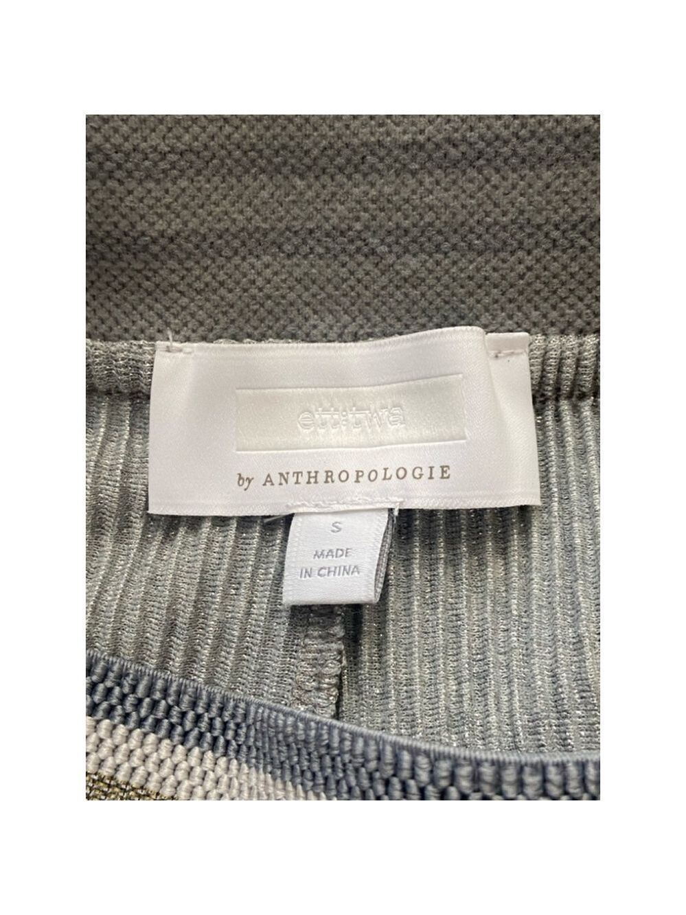 Anthropologies ett:twa Pants Small Silver Plisse Crepescule
Wide Leg Pull On - Picture 6 of 12